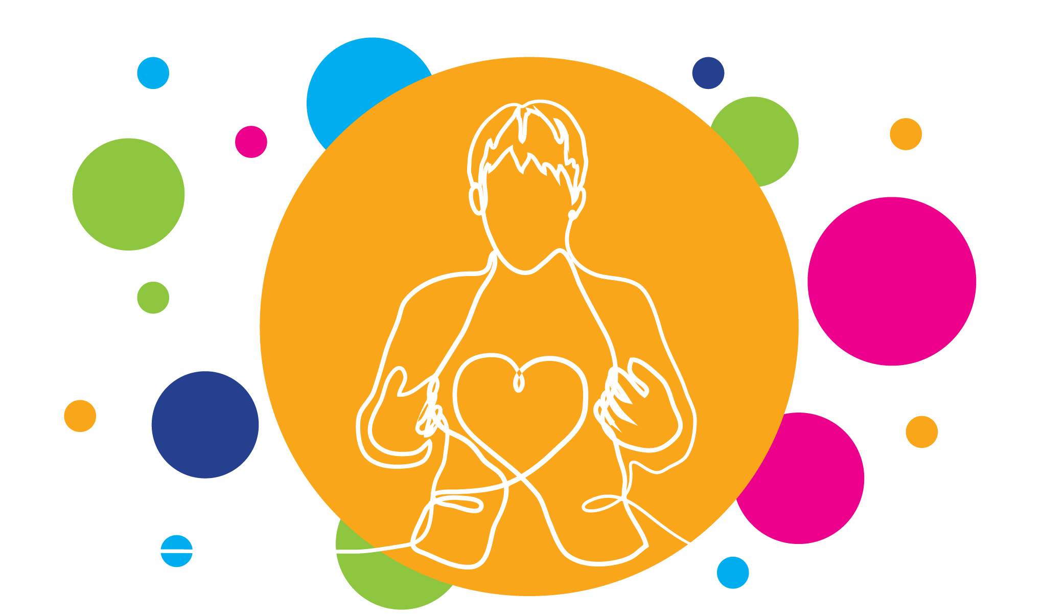 同情 - 手绘水彩圆圈多色框架，水彩飞溅背景，横幅、海报、卡片、宣传册。