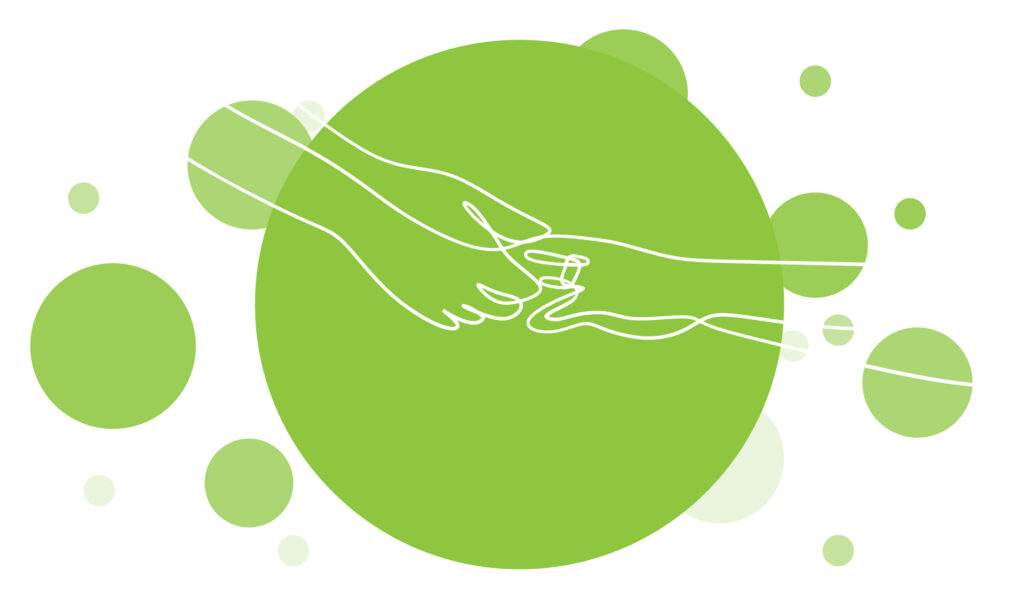 正念慈悲心冥想如何增强同情心 - 手绘水彩圆圈多色框架，水彩溅染背景，横幅、海报、卡片、手册。