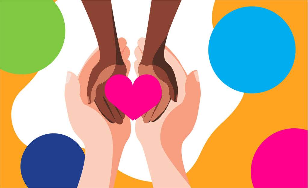 正念慈心冥想与Sharon Salzberg - 插图显示双手交织捧着一颗心