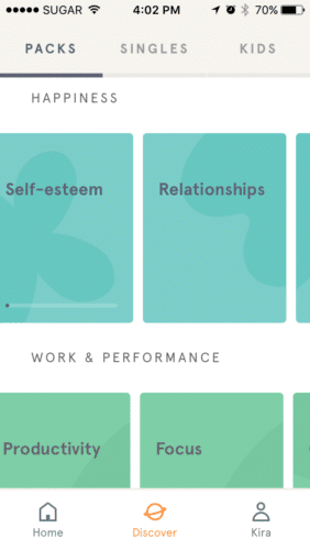 Headspace 提供的系列截图